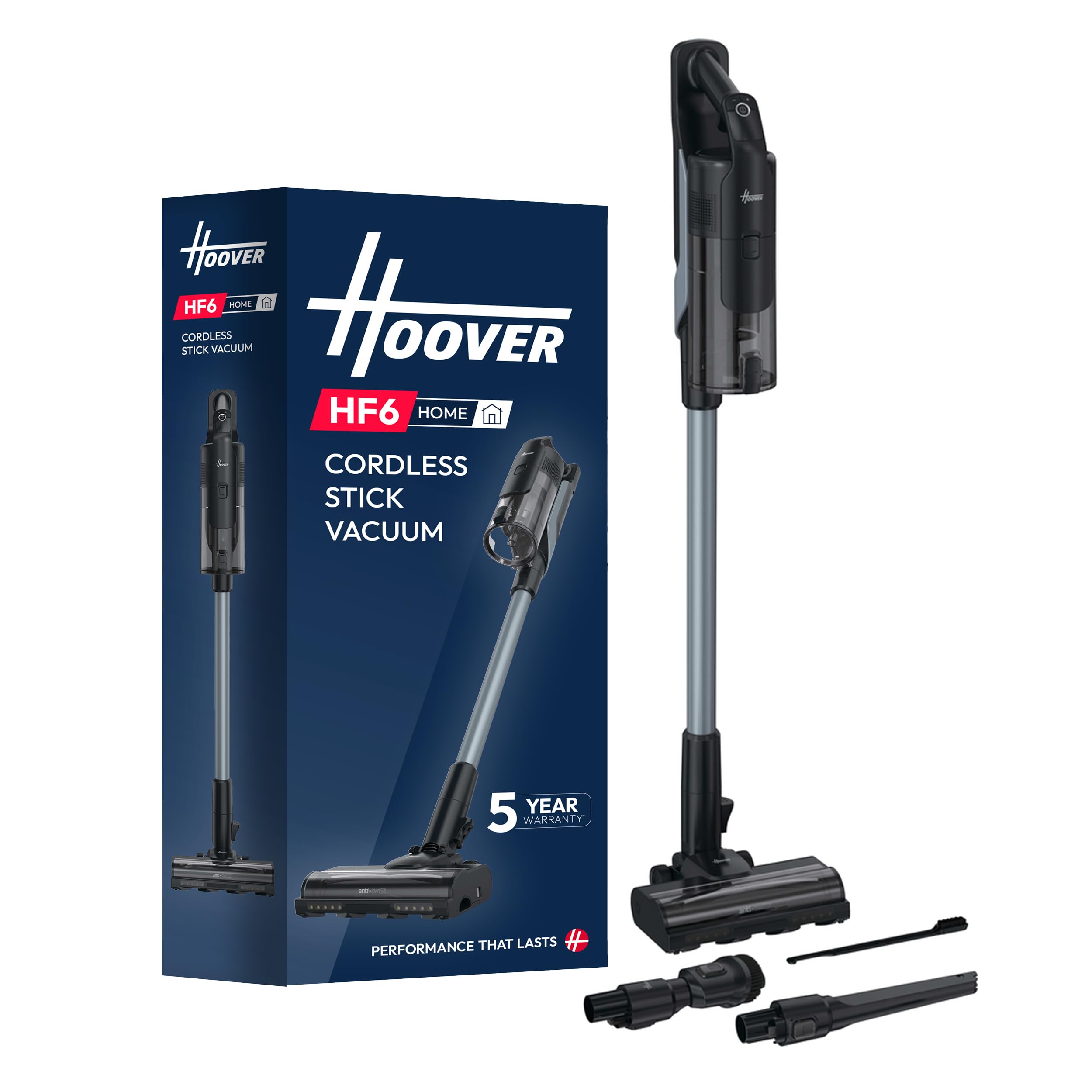 Hoover Anti Hair Wrap Turbo Sense Home Cordless Vacuum Hf6 With 6X Power