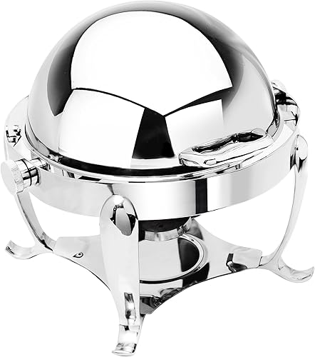 Oriental Mesa 3119 Park Avenue 4 qt. Acero inoxidable Ronda Roll parte superior Chafer