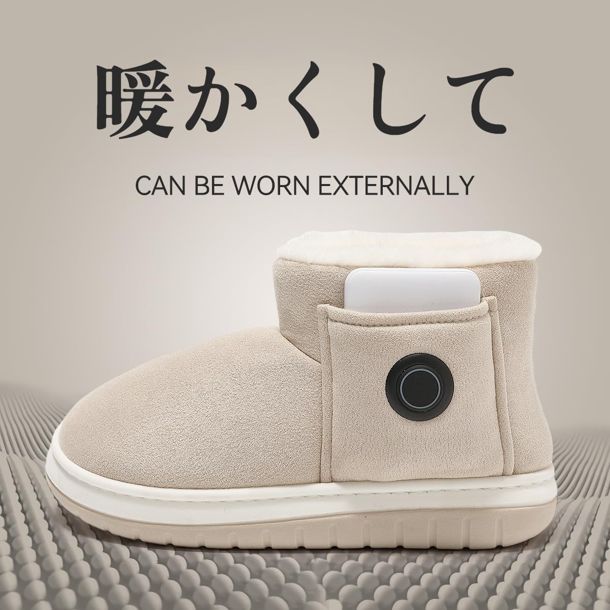 [Mokcoliy] 家庭用スリッパ 室内鞋 滑り止めソール 通気性 フットウォーマー 暖房 ホームシューズ 暖かいコットンスリッパ