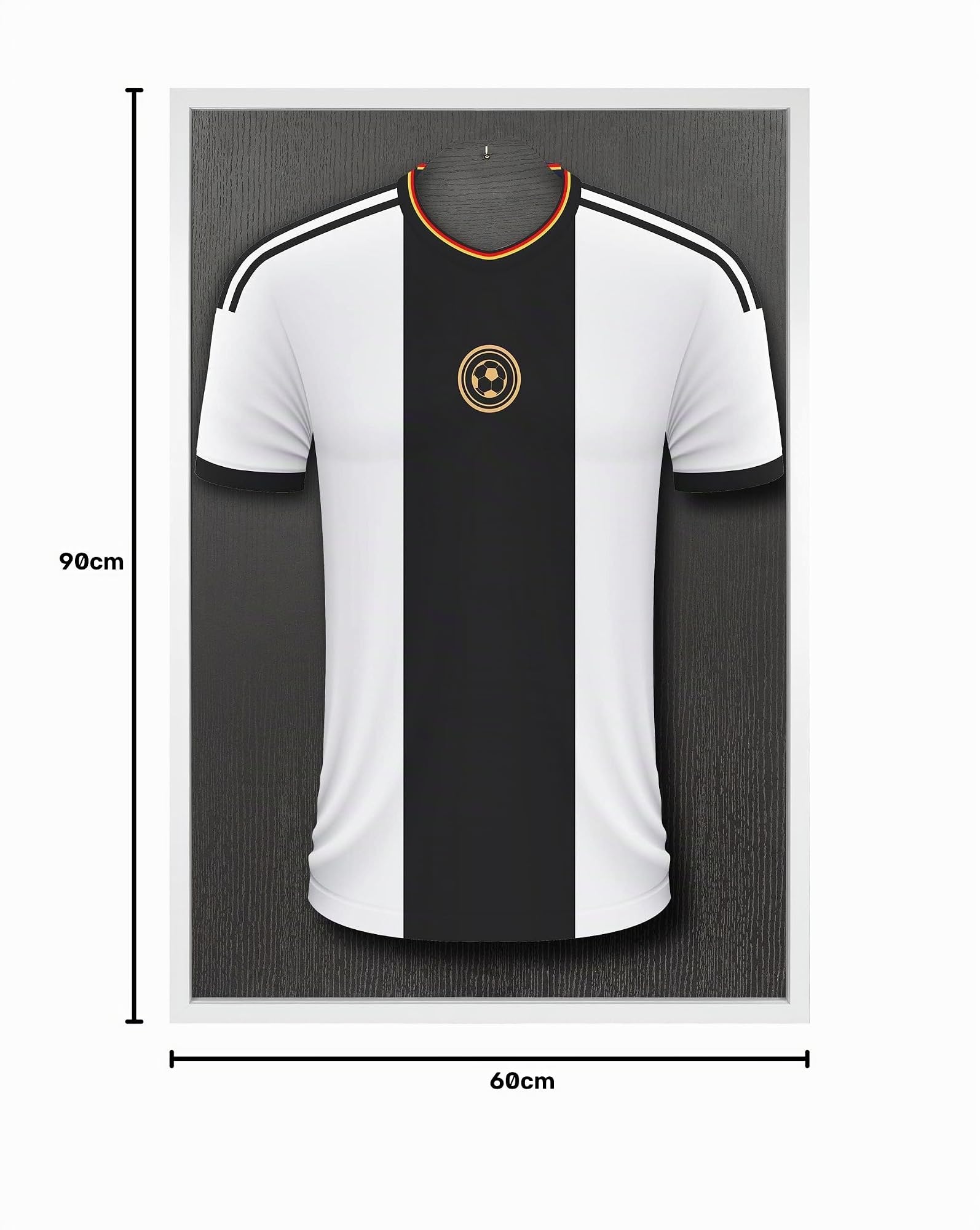 walther design Stockholm EA690W Cadre en Bois pour Maillot de Sport, avec Verre Synthétique, 60 x 90 cm, Blanc