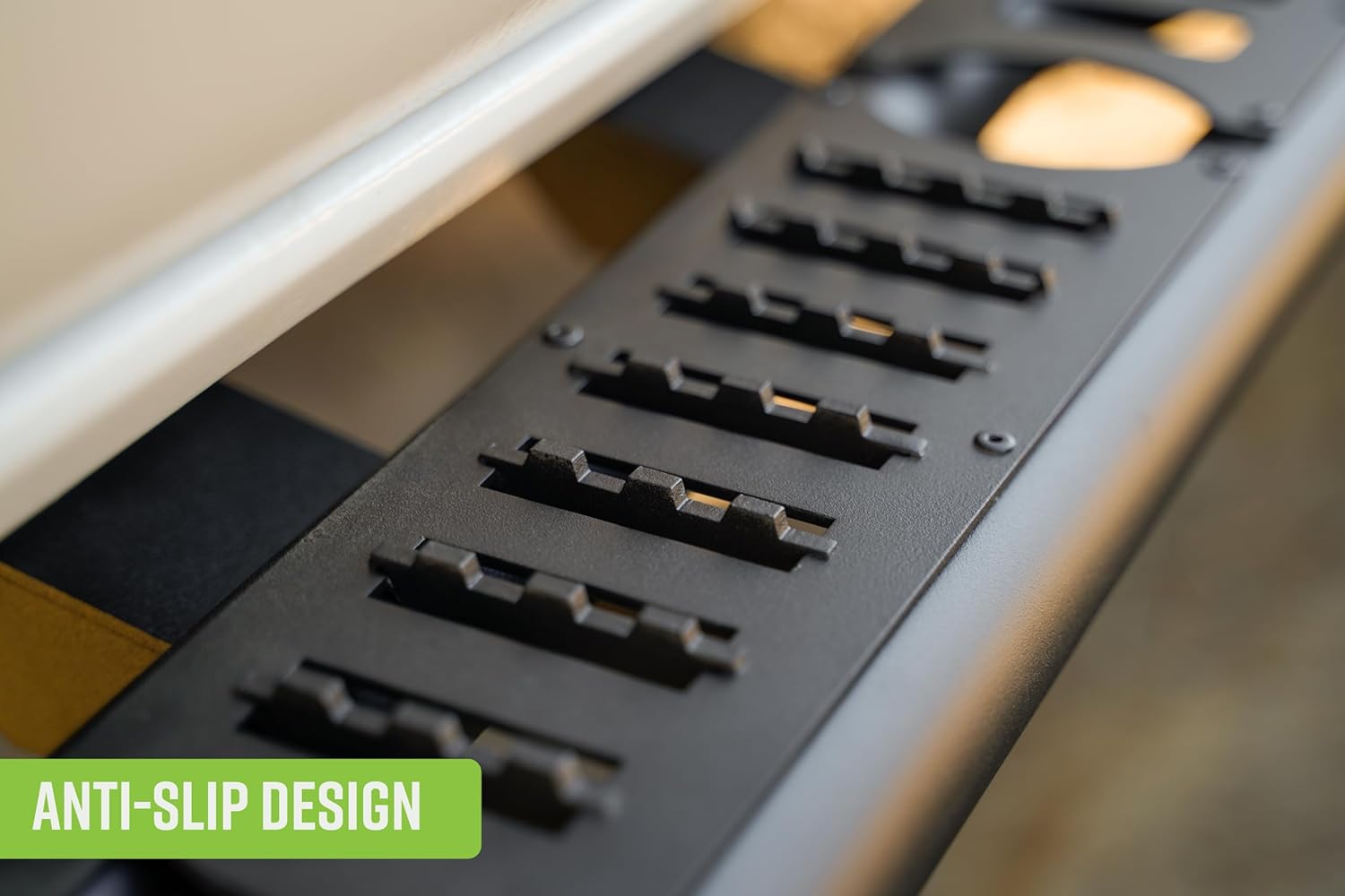 DV8 Offroad OE Plus Side Step for 24-26 Toyota Tacoma Double Cab | Anti-Slip Design | Mounts to Body/Pinch Weld | Provides Protection from Light Trail Debris | Retains OEM Ground Clearance | Steel