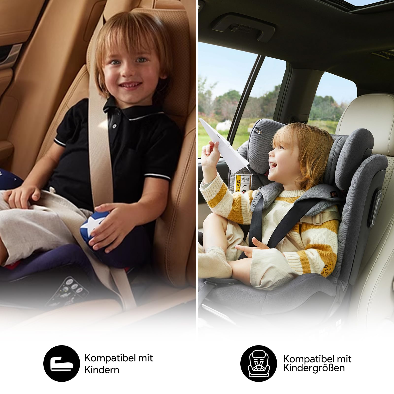 Podkładka pod fotelik samochodowy, kompatybilna z ISOFIX, wodoodporny i antypoślizgowy ochraniacz na fotelik samochodowy dla dzieci, uniwersalny rozmiar, podkładka ISOFIX do fotelików dziecięcych