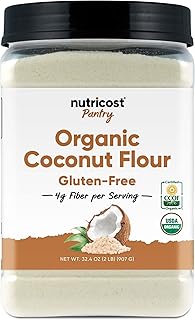 Nutricost Pantry Organic Coconut Flour (2 LB) - Gluten-Free, GMO-Free