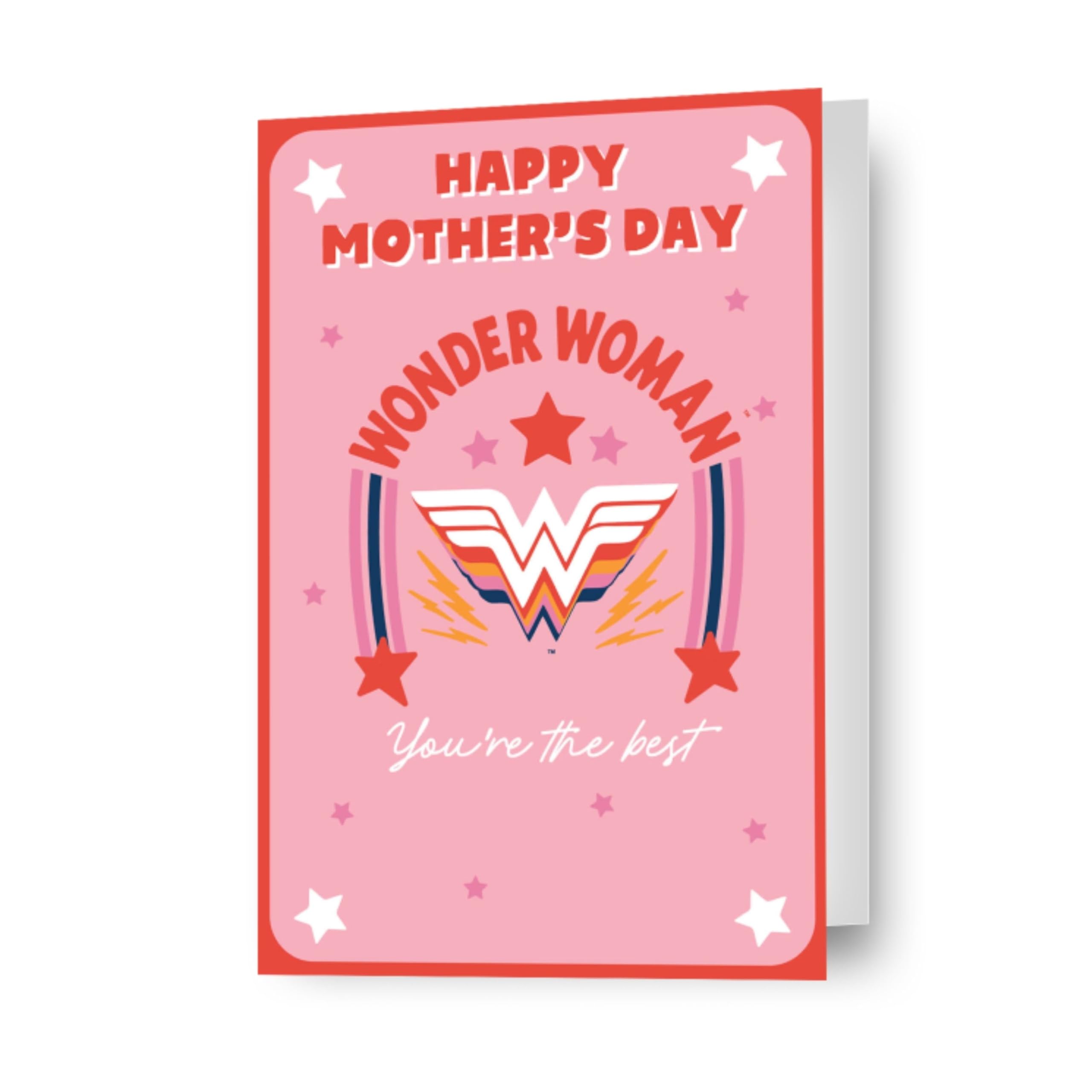 Wonder Woman Mother's Day Card 'You're The Best' Mothers Day Card Mum