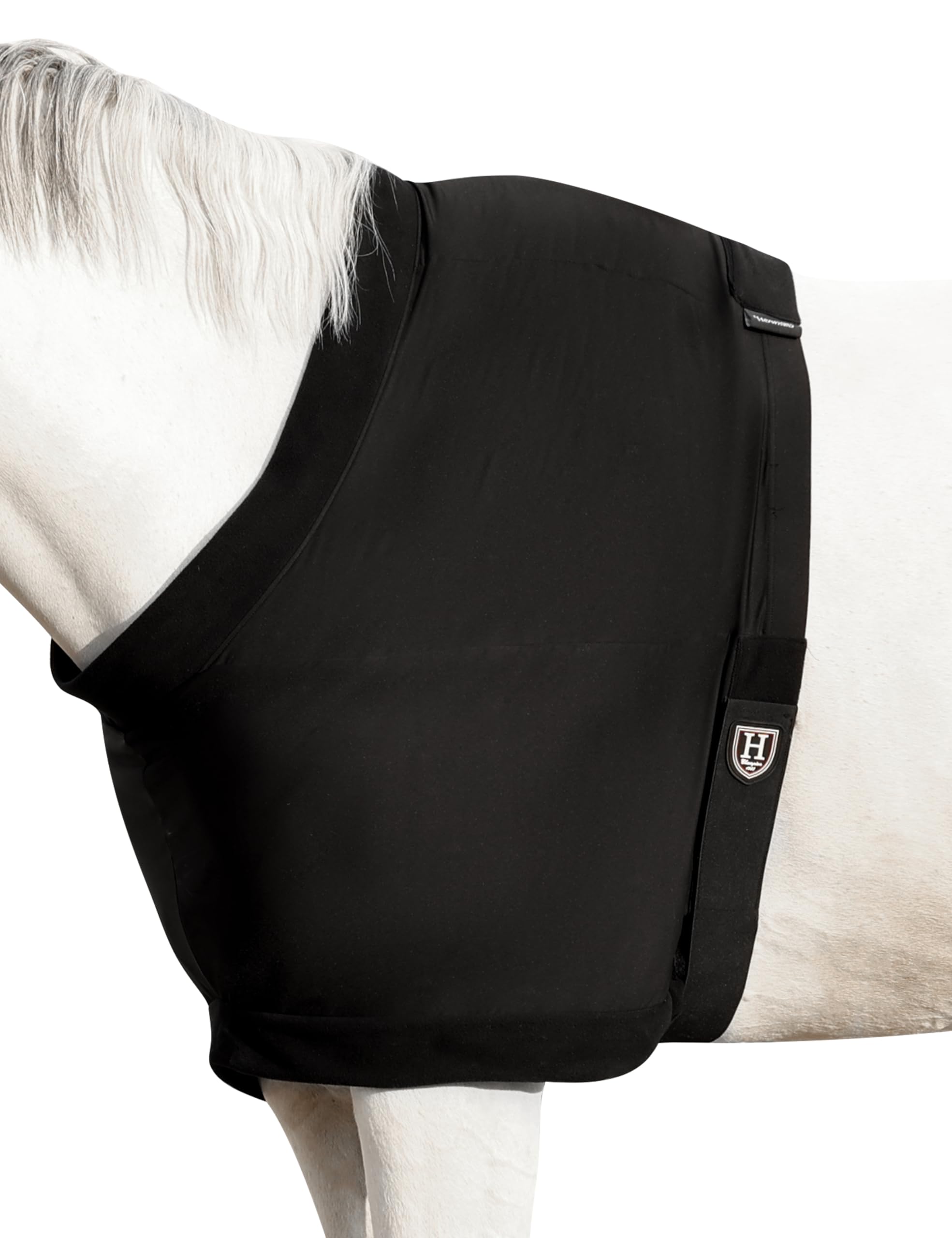 Harrison Howard Horse Thick Stretchy Shoulder Guard with Inner Soft Fleece Lining Adding Comfort Prevents Chafing Black M