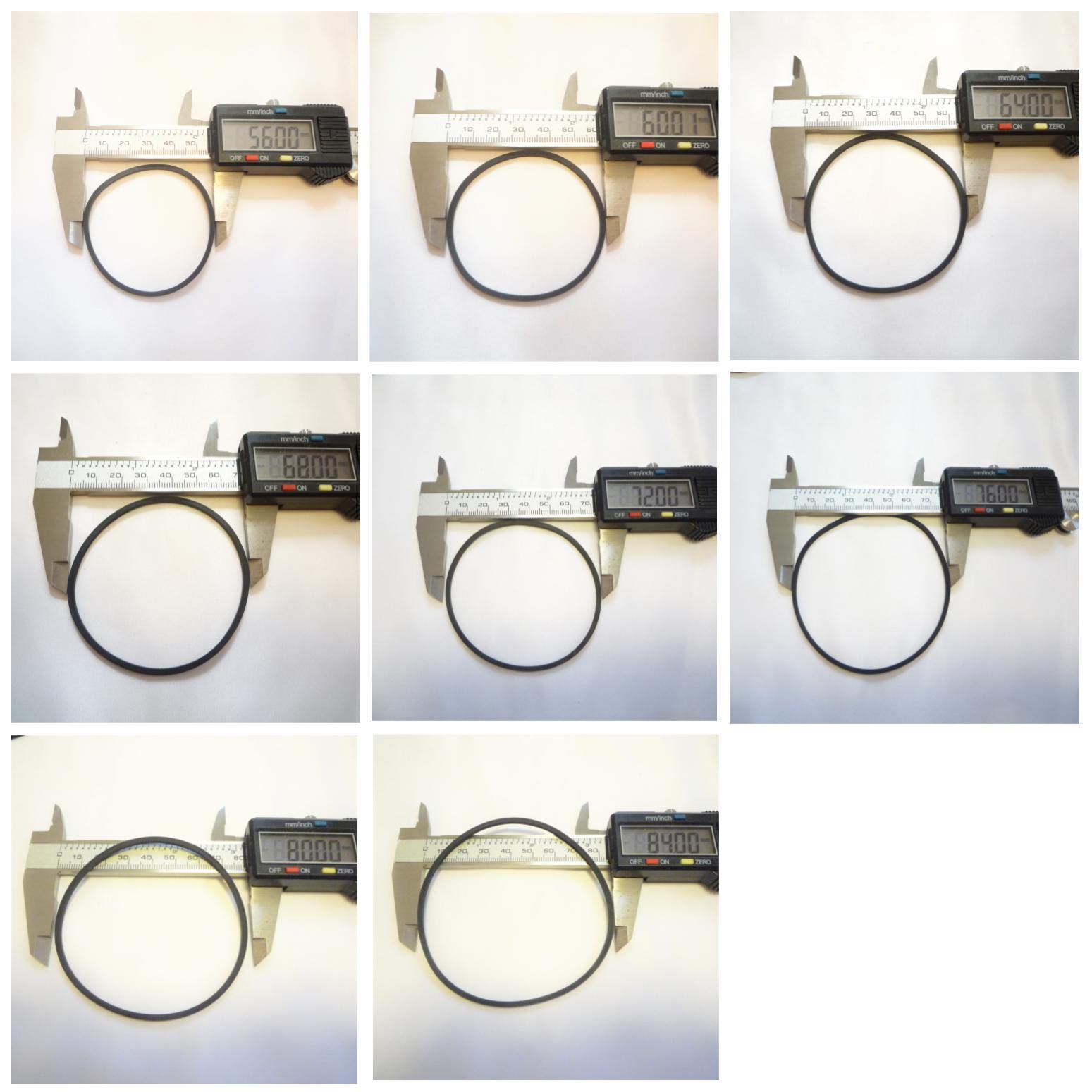 Amazon | オーディオ修理交換用ゴムベルト 2.0mm角ベルト 17本