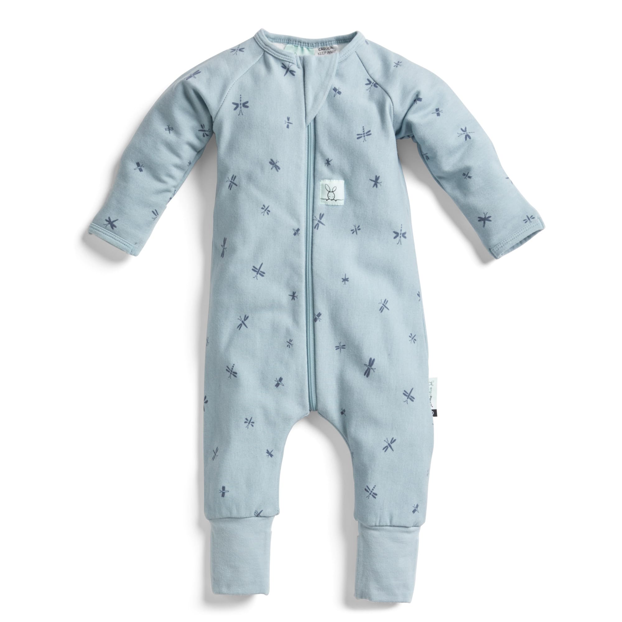 ergoPouch 1.0 TOG Sleeve Layer - Unisex Sleepwear - Cozy & Comfortable Layer for a Better Night’s Sleep (0-3 Months, Dragonflies)