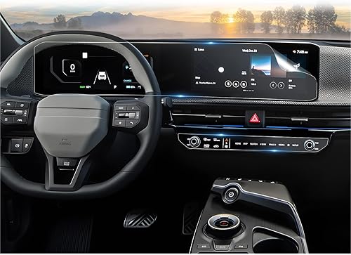 CDEFG Protector de pantalla de vidrio templado para Hyundai Santa Fe SEL XRT Limited y Caligrafía de 1025 pulgadas pantalla táctil de 1025 pulgadas