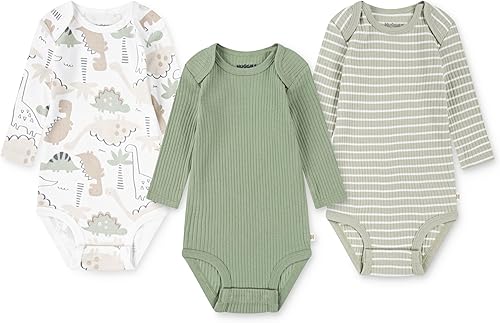 HUGGIES 3-Pack Long Sleeve Bodysuit