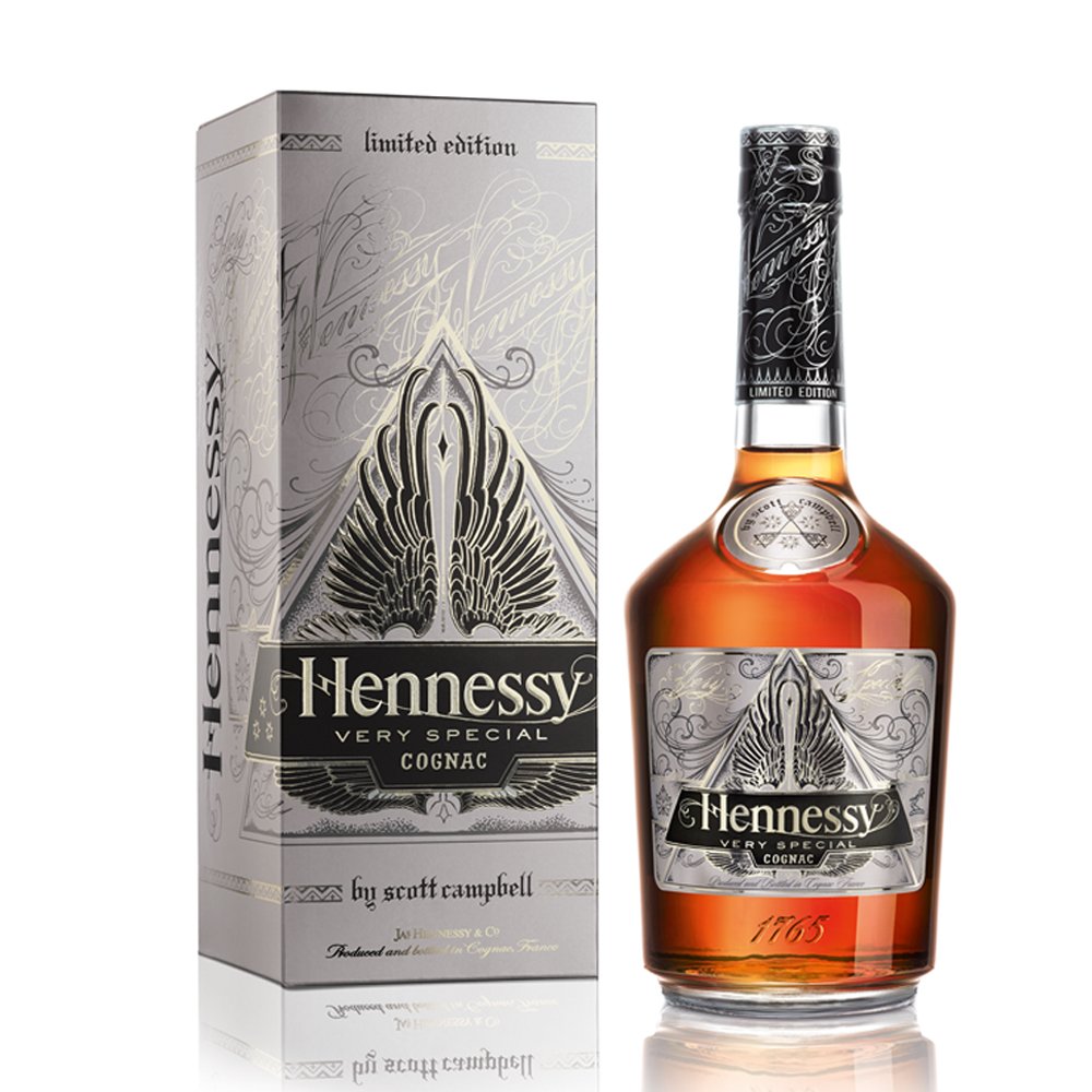 Hennessy VS Limited Edition by Scott Campbell Cognac 0.7 l Geschenkverpackung