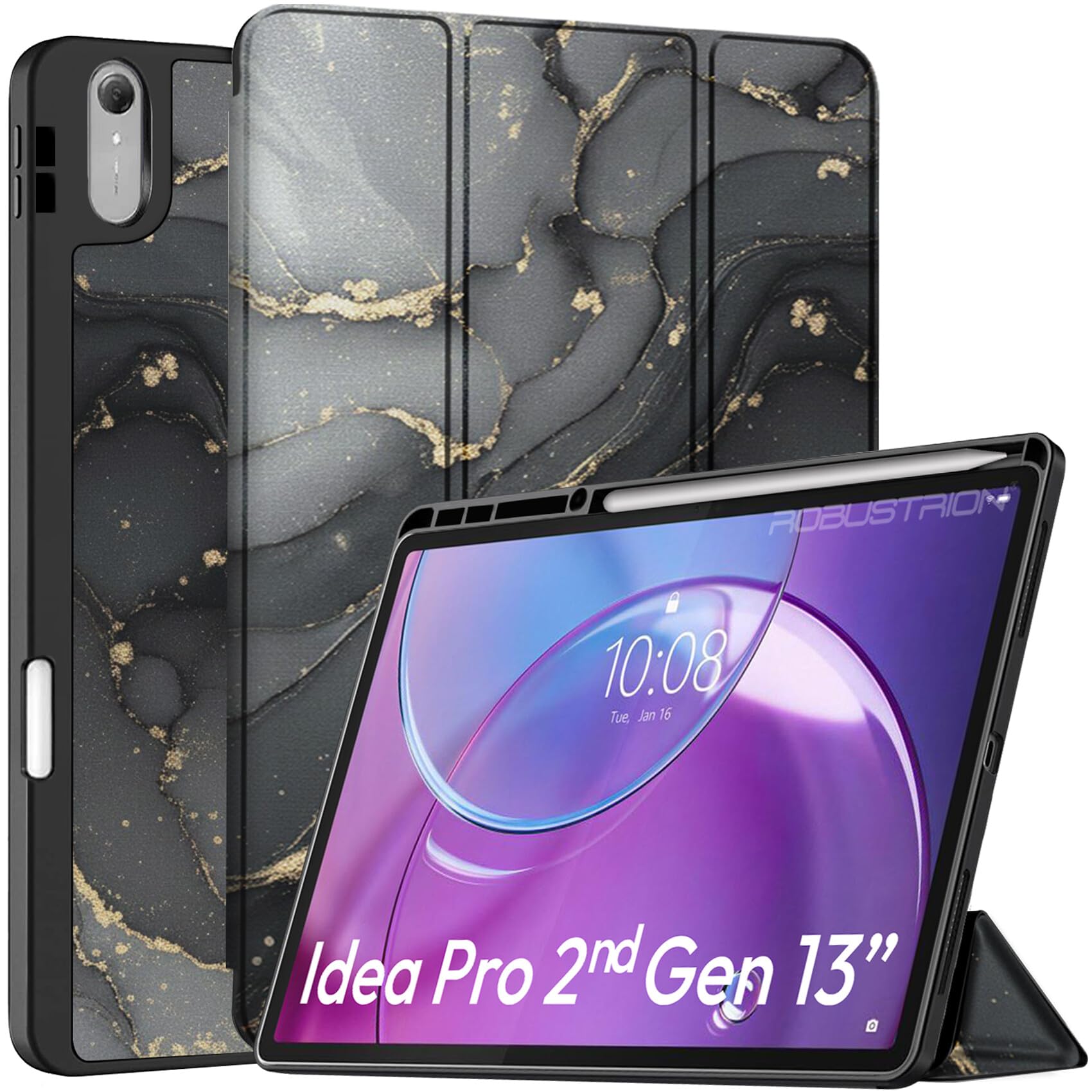 Robustrion Case for Lenovo Idea Tab Pro 2nd Gen 13 inch Cover Case with [Pencil Holder] [Soft Flexible Case] for Lenovo Idea Tab Pro Gen 2 Cover Case 13 inch [Auto Sleep Wake Support] - Lavender — Amazon image 15