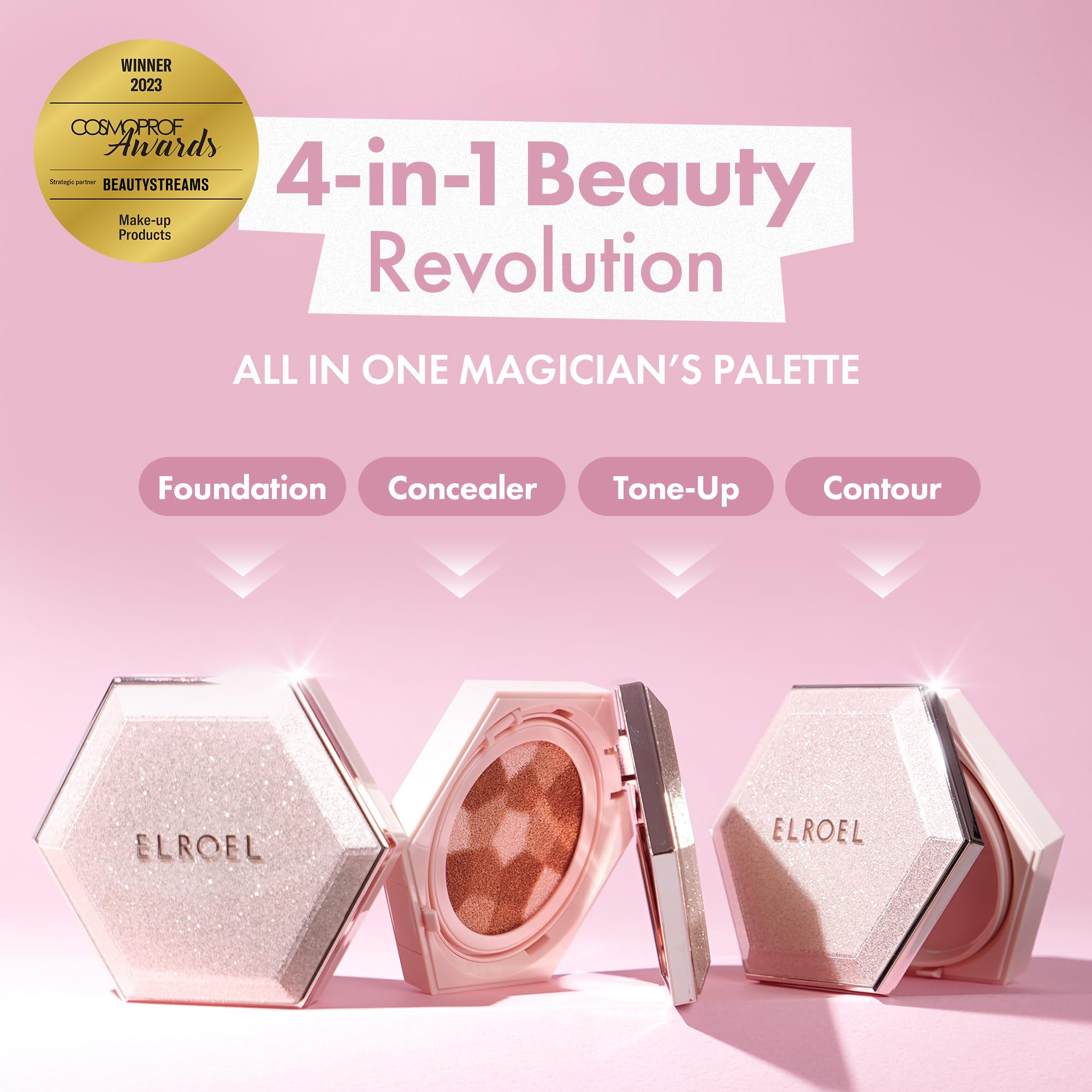 Elroel Fondotinta Cushion 21 Light Beige SPF 50+ PA+++ 12,5 g