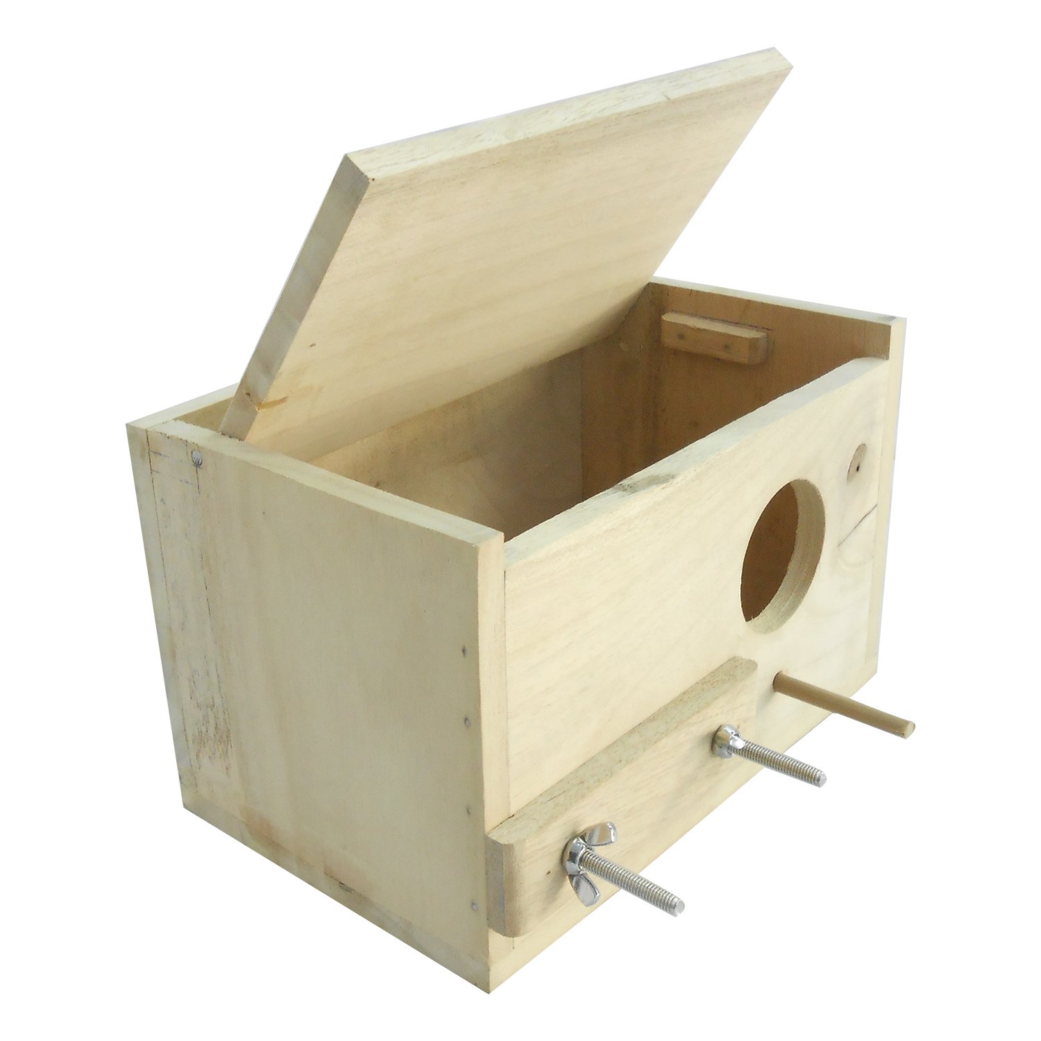 KSK Wooden Budgie Bird and Love Bird breeding nest Box for Small Bird (B01H5VTL8I) Amazon Price History, Amazon Price Tracker