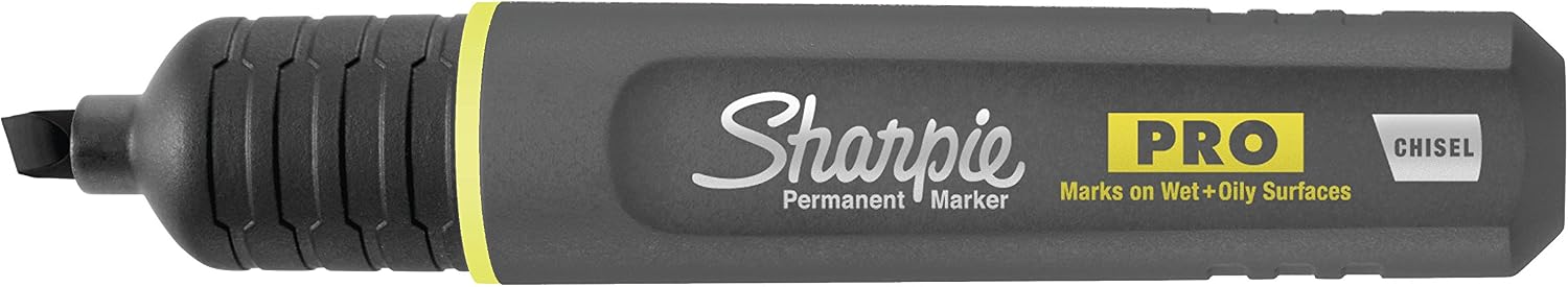 SHARPIE Pro Permanent Marker, Medium, Chisel Tip, Black Marker (2018329)