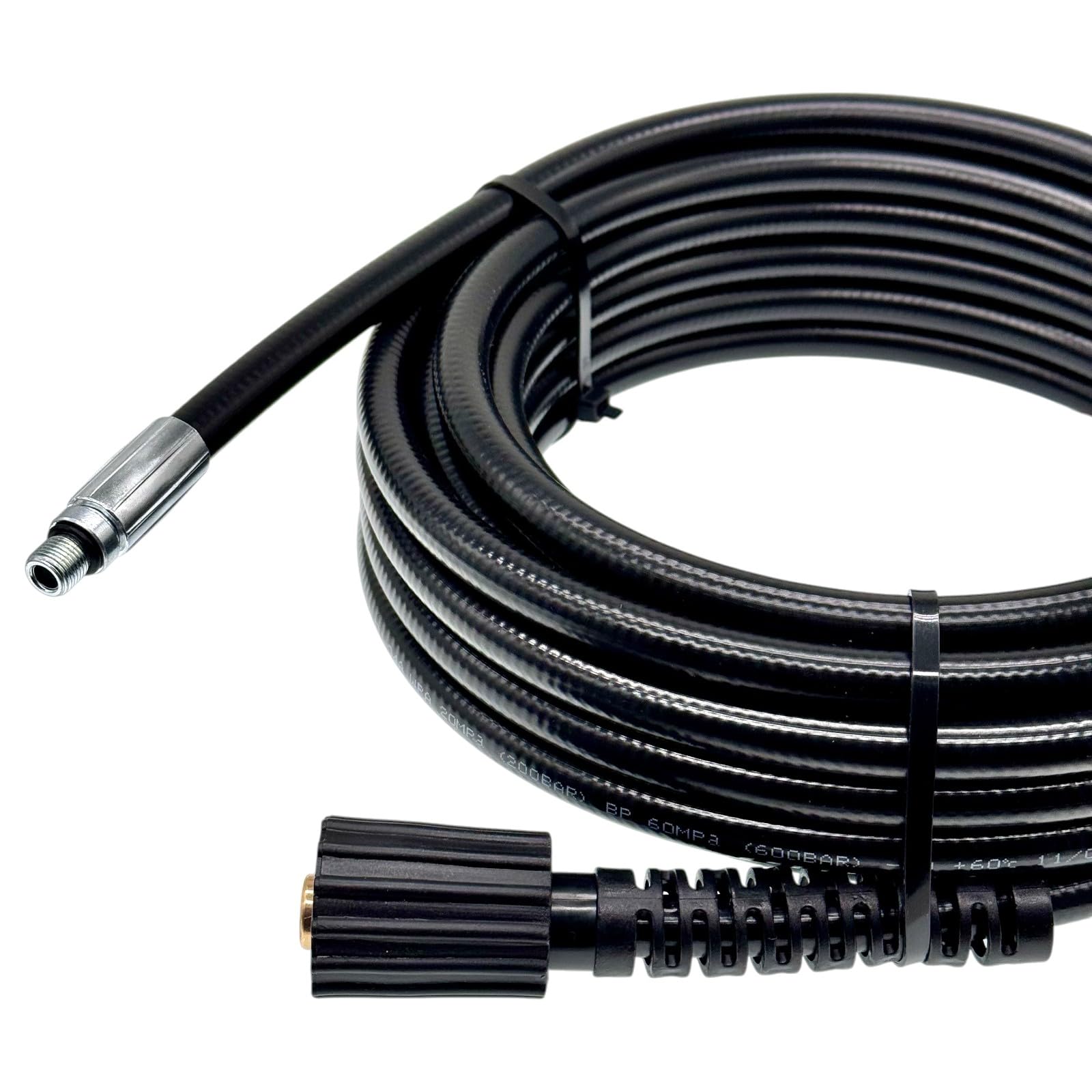 M&M Smartek Tuyau de nettoyage de canalisations pour nettoyeur haute pression Nilfisk, Alto avec filetage intérieur 1/2" avec mandrin de 14 mm
