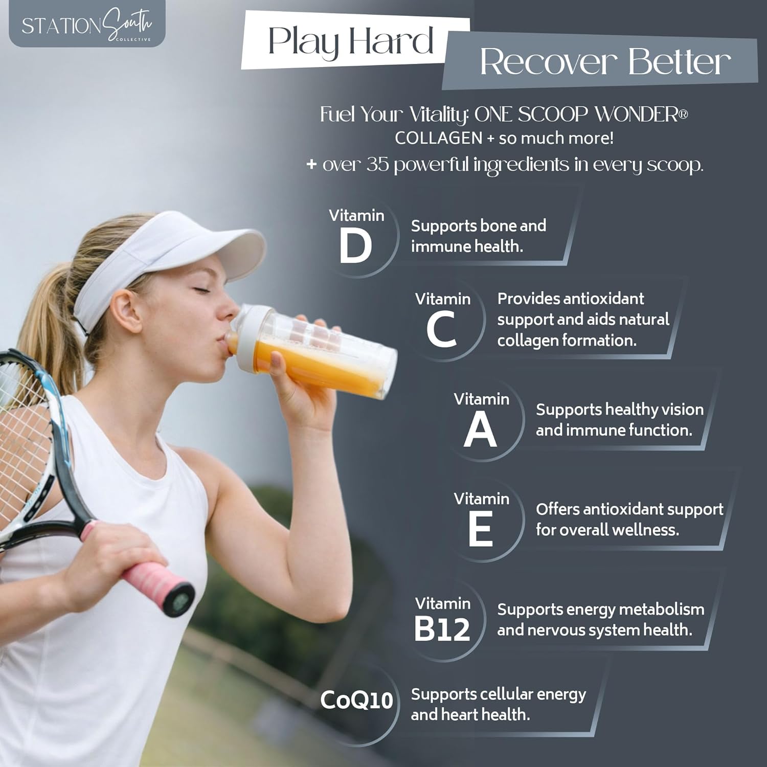 ONE SCOOP WONDER All-in-One Wellness Powder – Replace Multiple Supplements with 1 Daily Scoop – Collagen, Mushrooms, Probiotics, Vitamins & Protein – Gut, Skin, Energy & Joint Support – 30 Servings