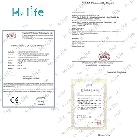 Vista 6 de Botella de agua deportiva de hidrógeno, generador de agua profesional rico en hidrógeno con SPE y PEM, 10.8 fl oz 5000PPB generador de agua