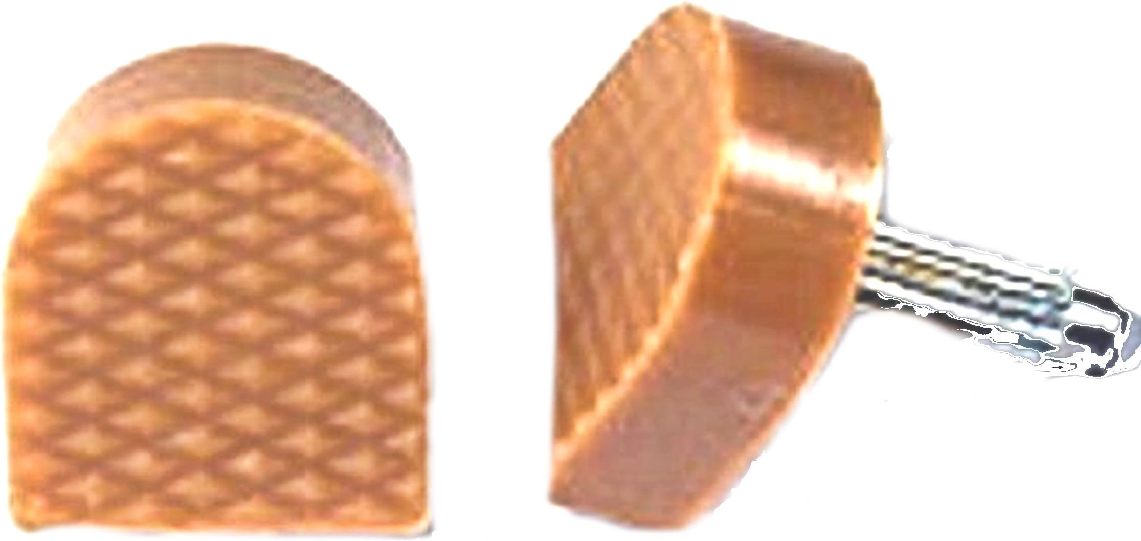 BEIGE/Nude U-Shape High Heel Tips (Pair) - 12mm (1/2")