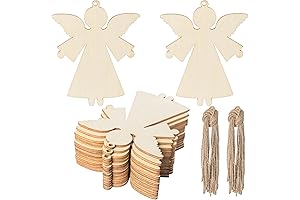 Wood Angel Christmas Ornaments