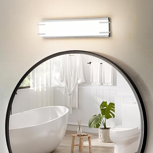 Miniatura 10 de Aplique de pared LED, lámpara de pared con acabado de níquel cepillado y pantalla blanca lechosa, apliques LED de iluminación de pared de 4000K luz