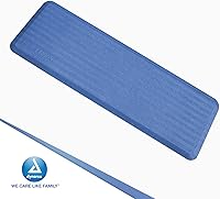Vista 7 de Dynarex FLATMat - Tapetes de otoño para pacientes mayores, borde biselado para accesibilidad a sillas de ruedas, almohadilla antideslizante para Azul