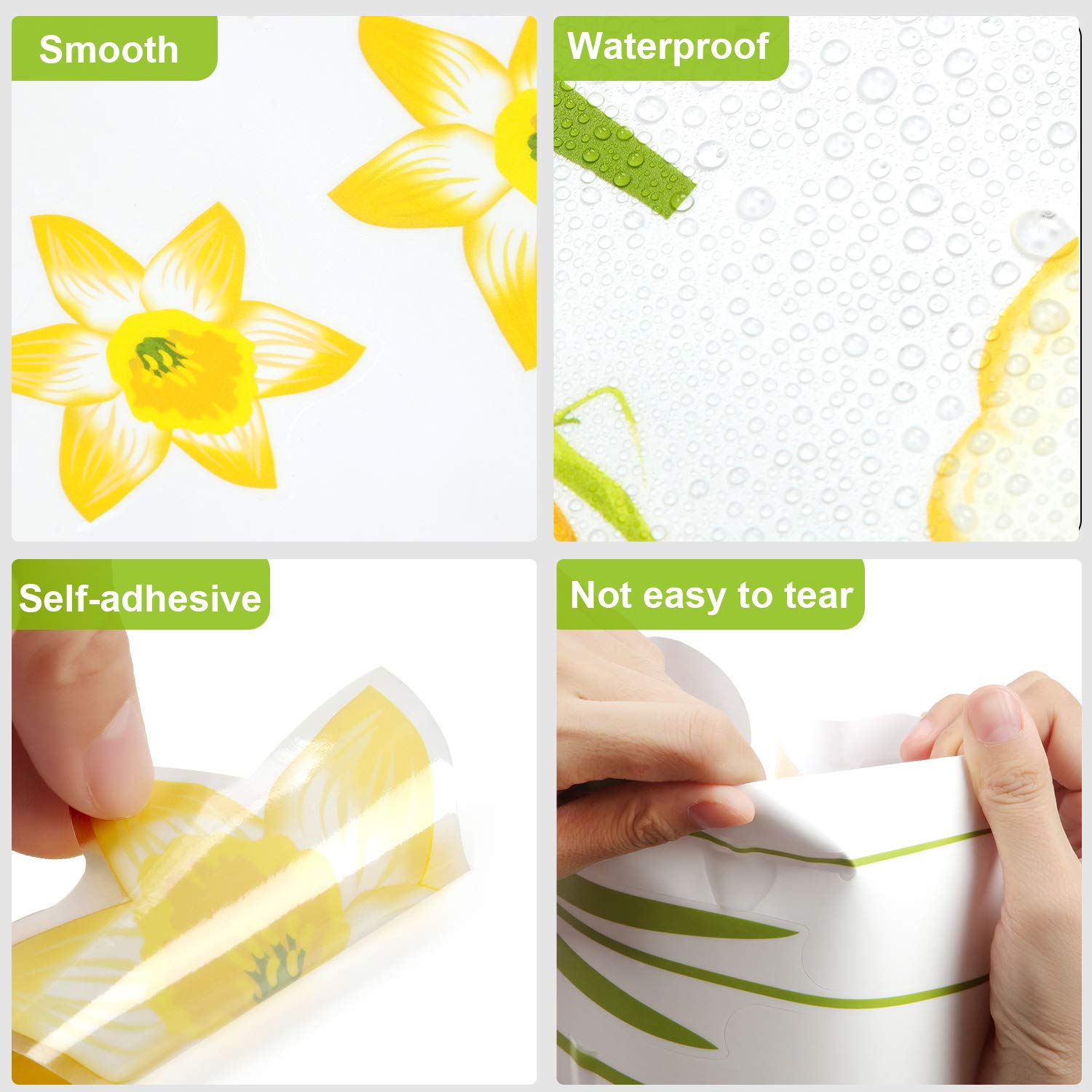 Buy Outus Wheelie Bin Flower Stickers Bin Decorative Sticker Dustbin