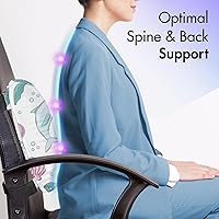 Vista 18 de Lunarable Teal Travel Pillow Neck Rest, Aquatic Fauna Theme Hand Drawn Style Various Starfish in Blue Shades, Memory Foam Traveling Accessory for