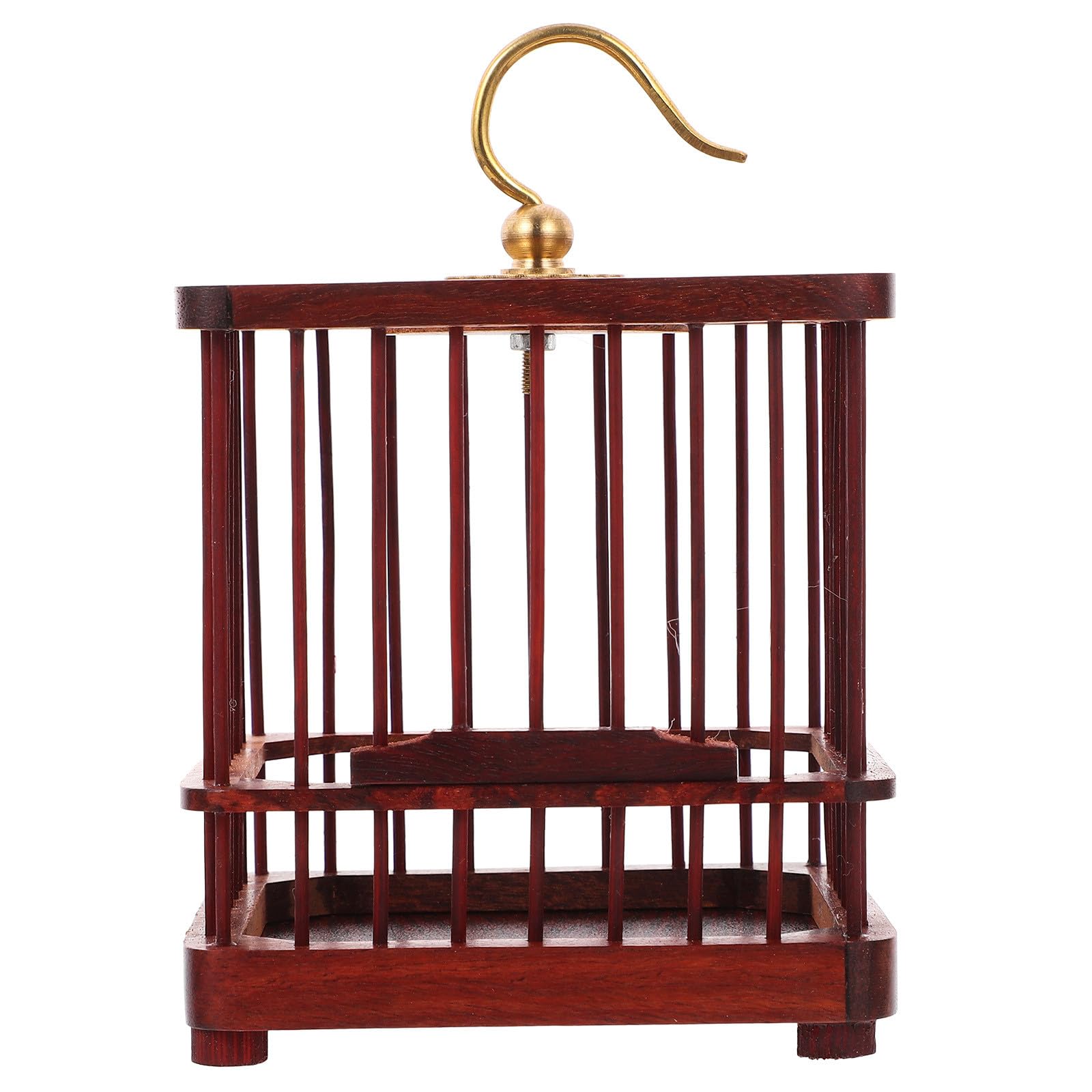 STOBAZA Portable Wood Cricket Cage, Finely Polished Mini Grasshopper Cage, Easy to Carry Natural Storage Basket for Learning about Nature and Studying Small Insects
