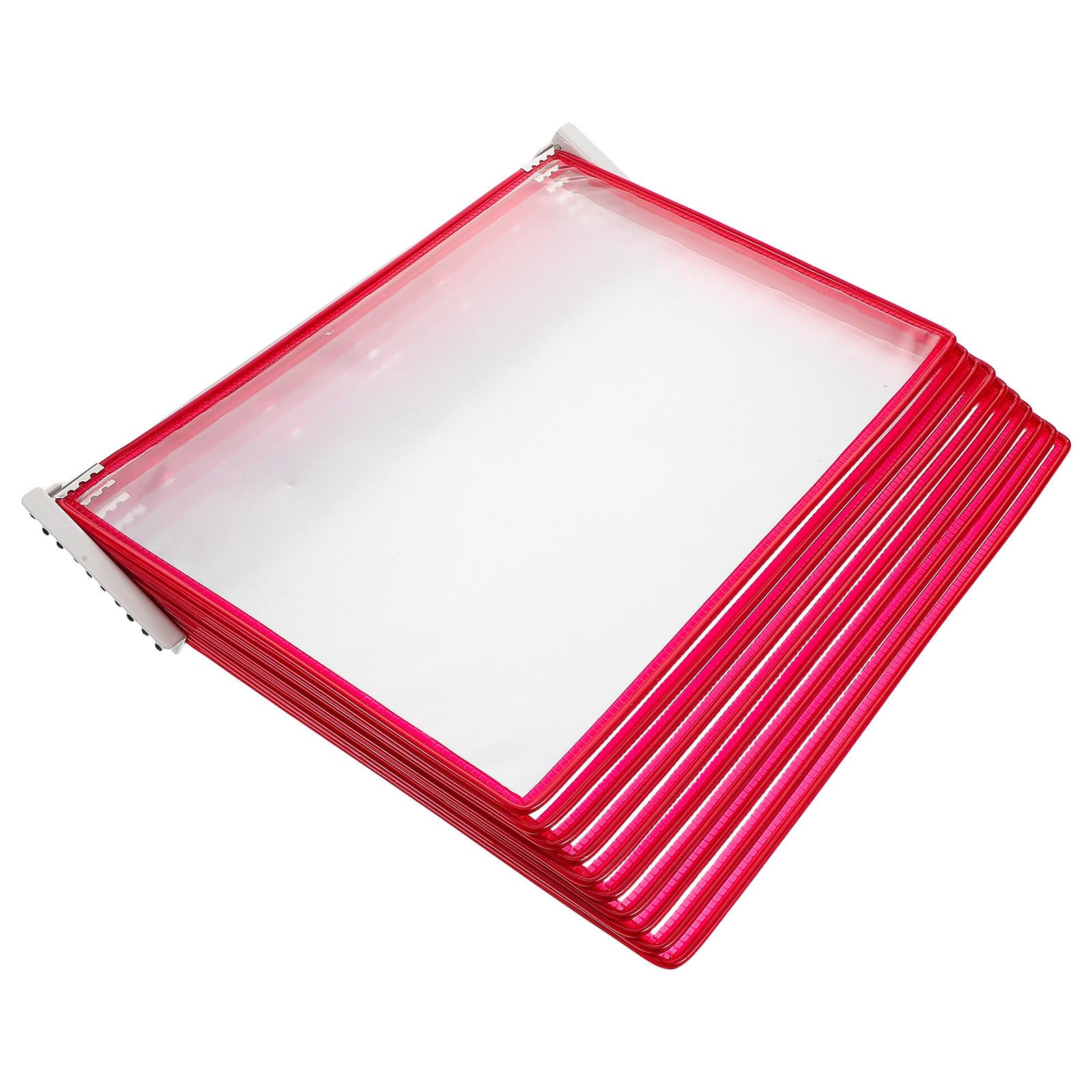 Artibetter Organizzatore da Parete per Documenti A4, 10 Tasche, Rosso