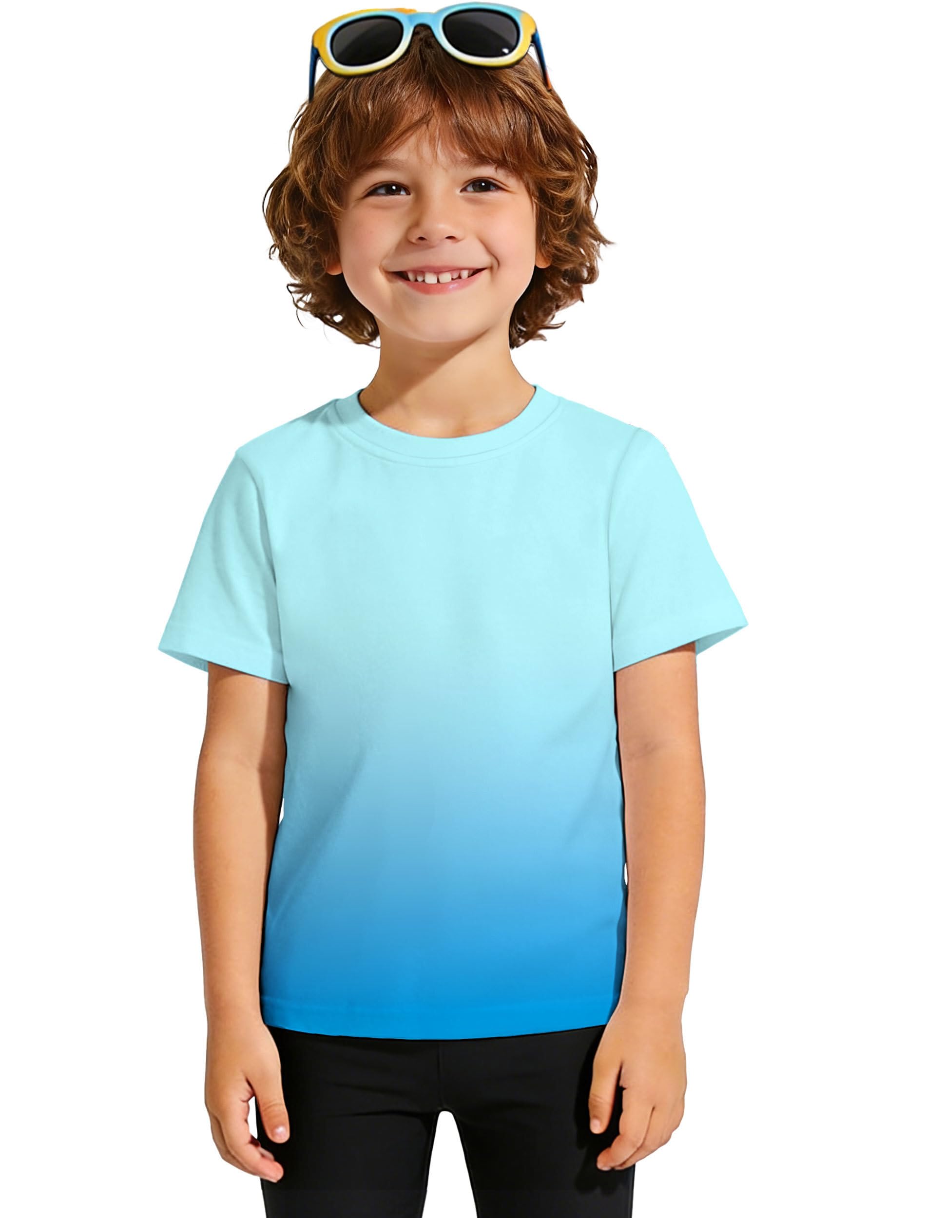 ANGEL CITIZ UPF 50+ UV Shirt Kinder Mädchen Schutzkleidung Jungen Badeshirt Kurzarm Schwimmshirt Wassersport Top 125-155