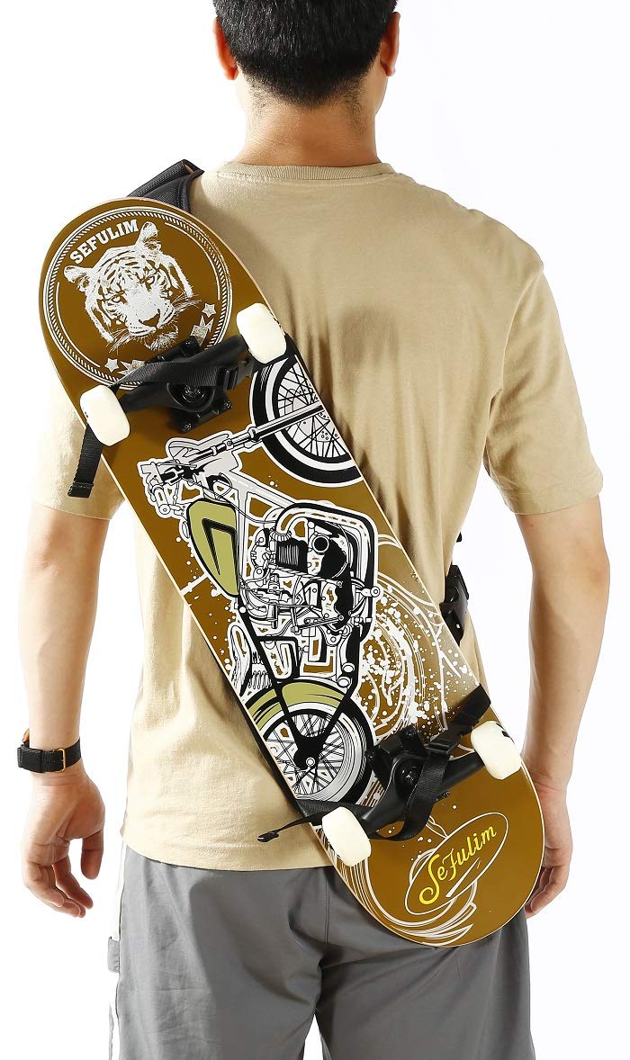 Skateboard Stuff Skateboard Carry Strap Backpack Universal Fit