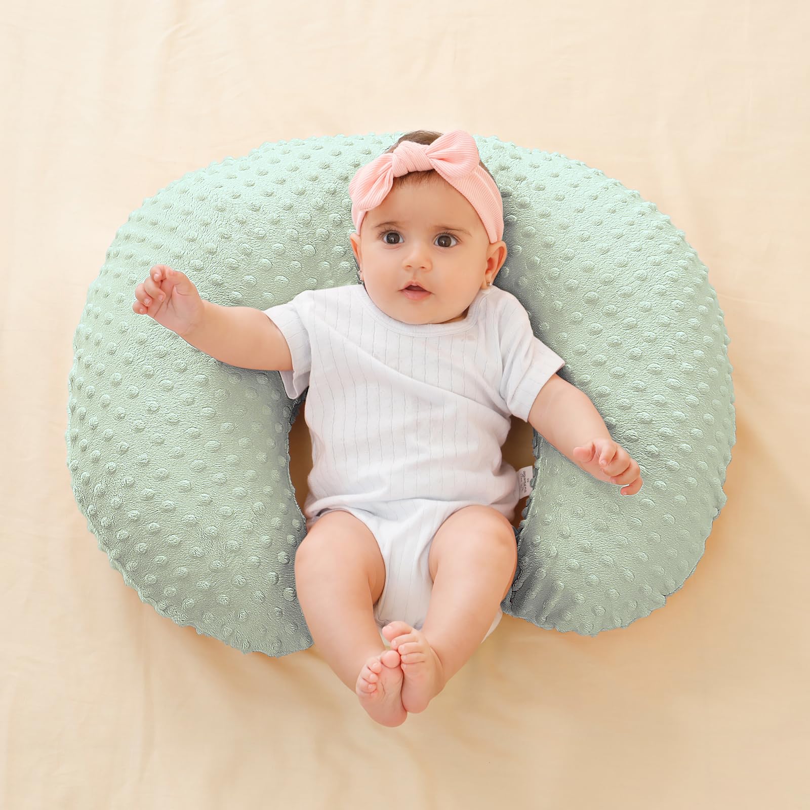Funda de almohada de lactancia materna, ideal para mamás de lactancia materna, 100% algodón, gran regalo para baby shower