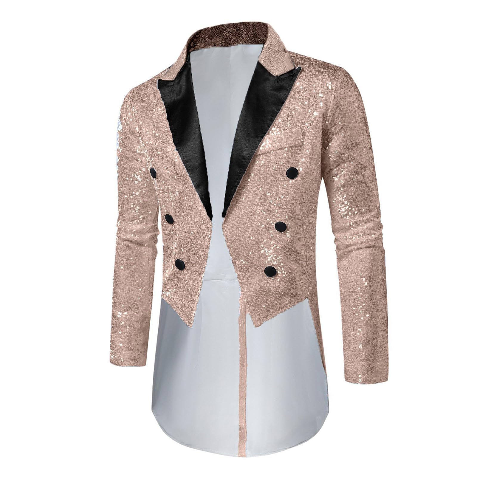 Glitzer Anzug Herren - Herren Mantel Modischer Slim Fit Paillettenanzugjacke Für Formelle Anlässe Abendparty Nachtclub Performance Hochzeit Business Casual Outfit