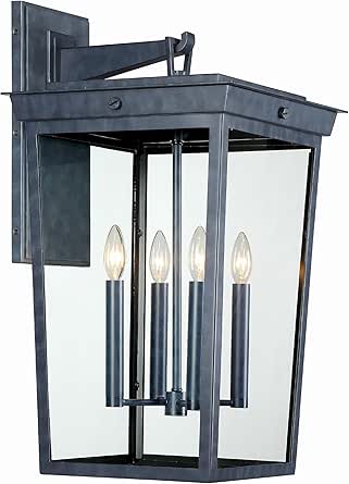 Crystorama Belmont 4 Light Graphite Outdoor Sconce