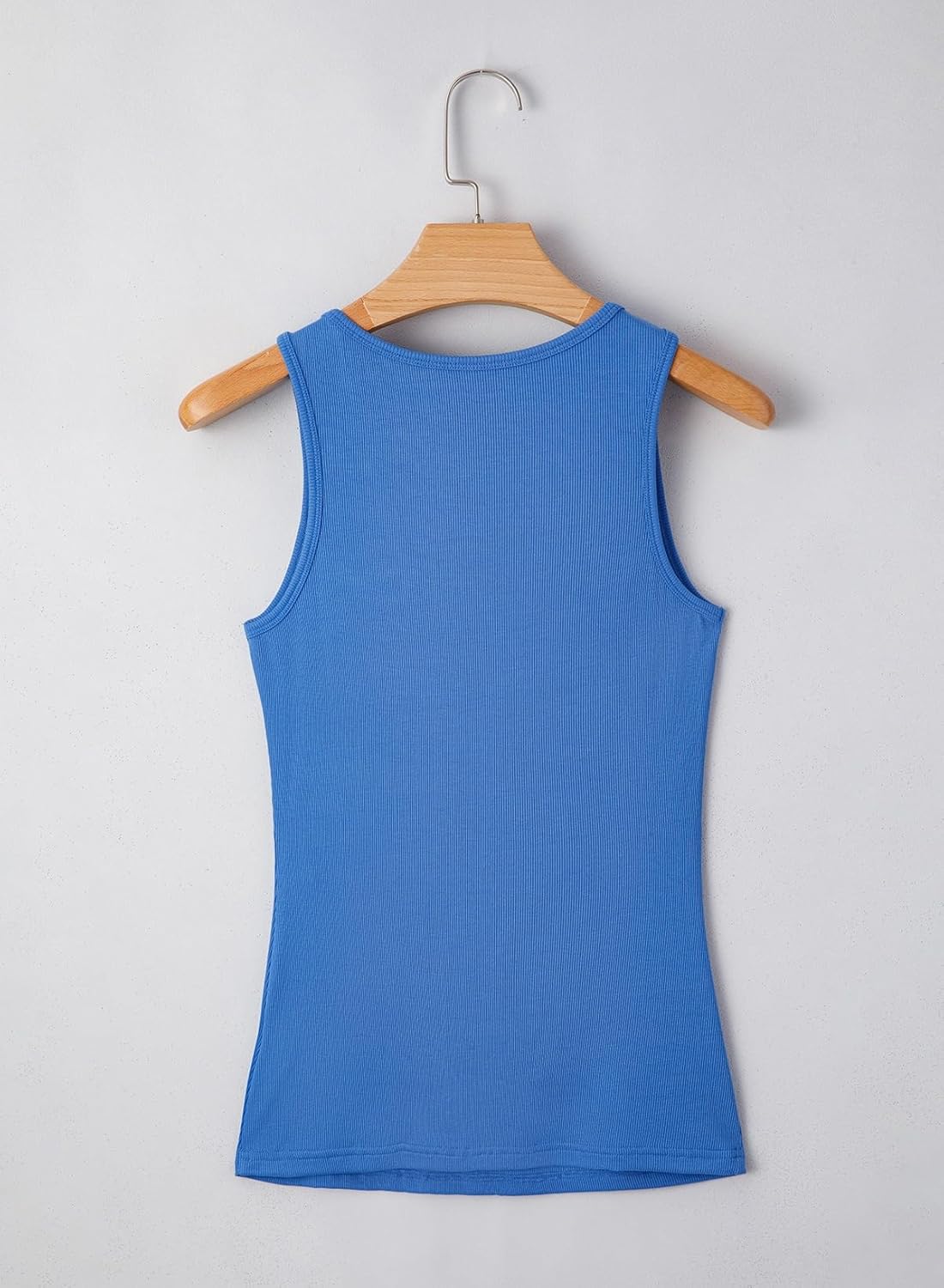 Sidefeel Womens Tank Tops 2025 Summer Sleeveless Crewneck Ribbed Knit Slim Fitted Casual Basic Tees Shirts - Image 6