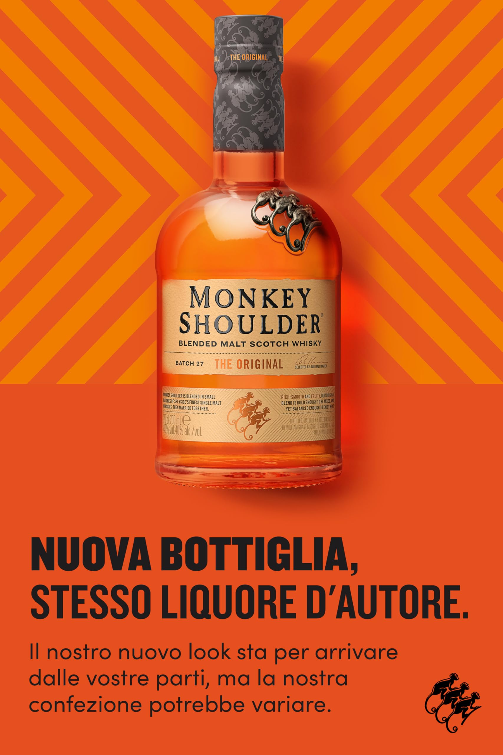 Monkey Shoulder Blended Malt Scotch Whisky, 70cl