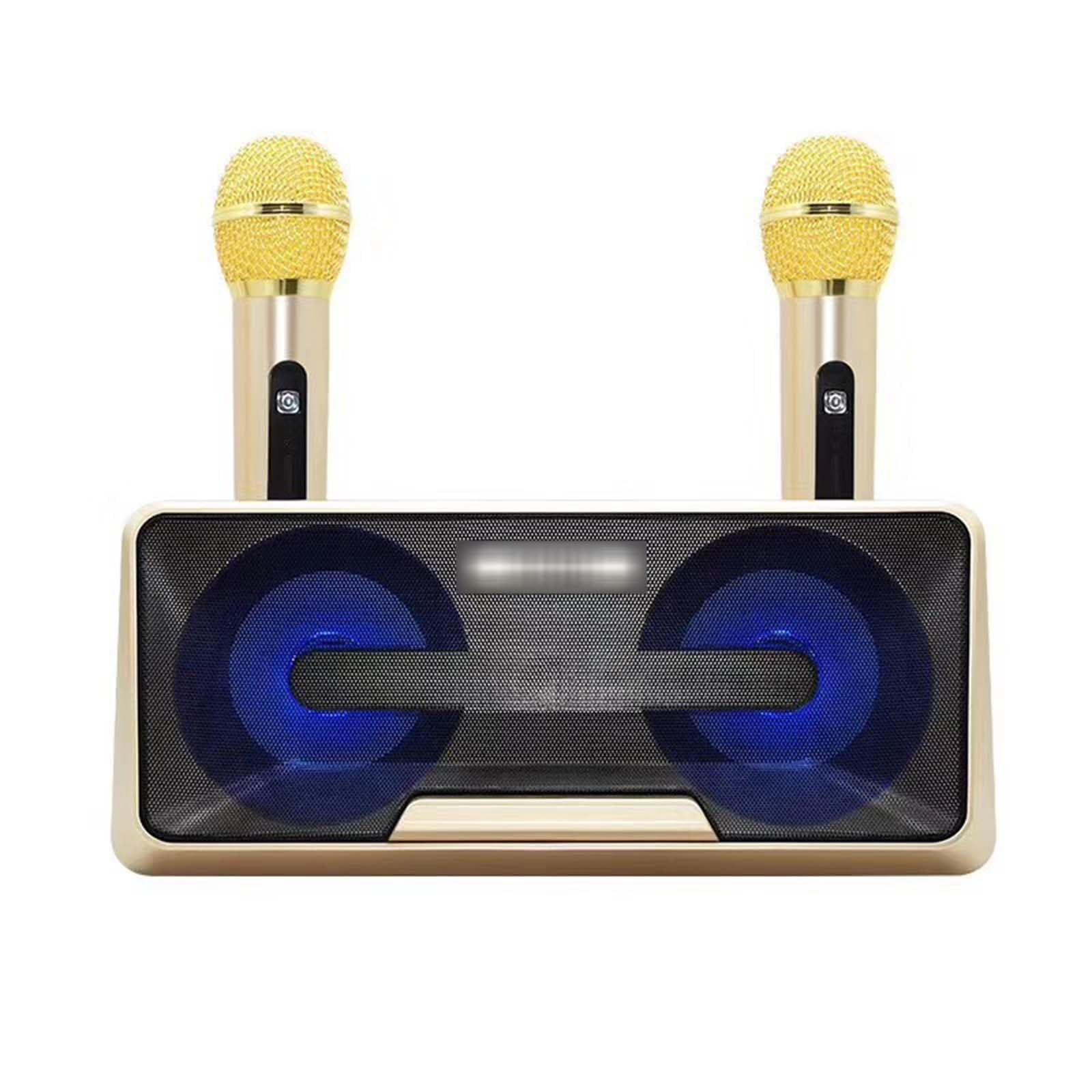 Urządzenie do karaoke Mikrofon bezprzewodowy Bluetooth Audio Zewnętrzny przenośny telefon komórkowy Ktv One Telewizor Domowy chór,A