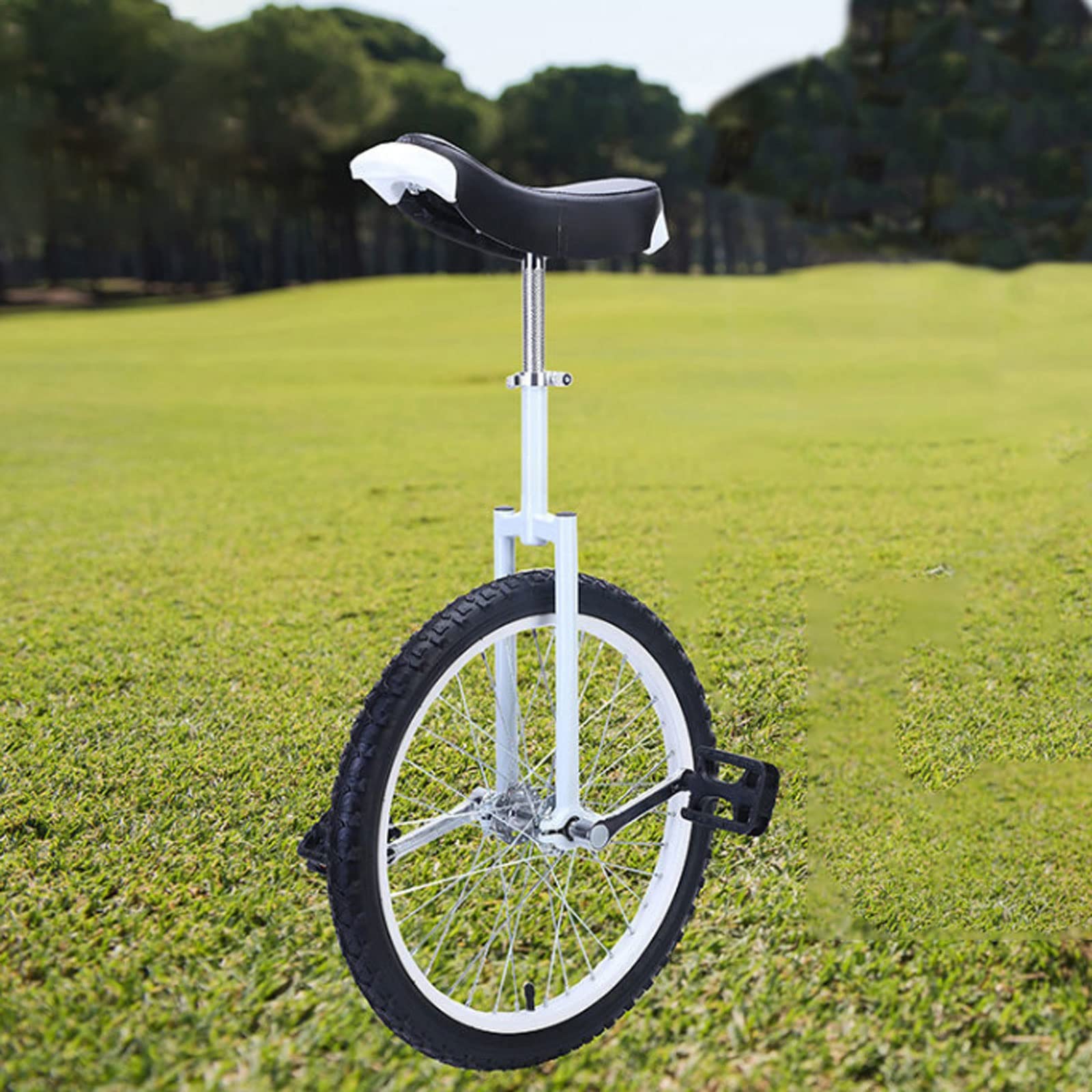 ZUMAHA Riding A Unicycle دراجة دراجة أحادية العجلة مع هدية لعبة قوسين (Size : 20 inches)