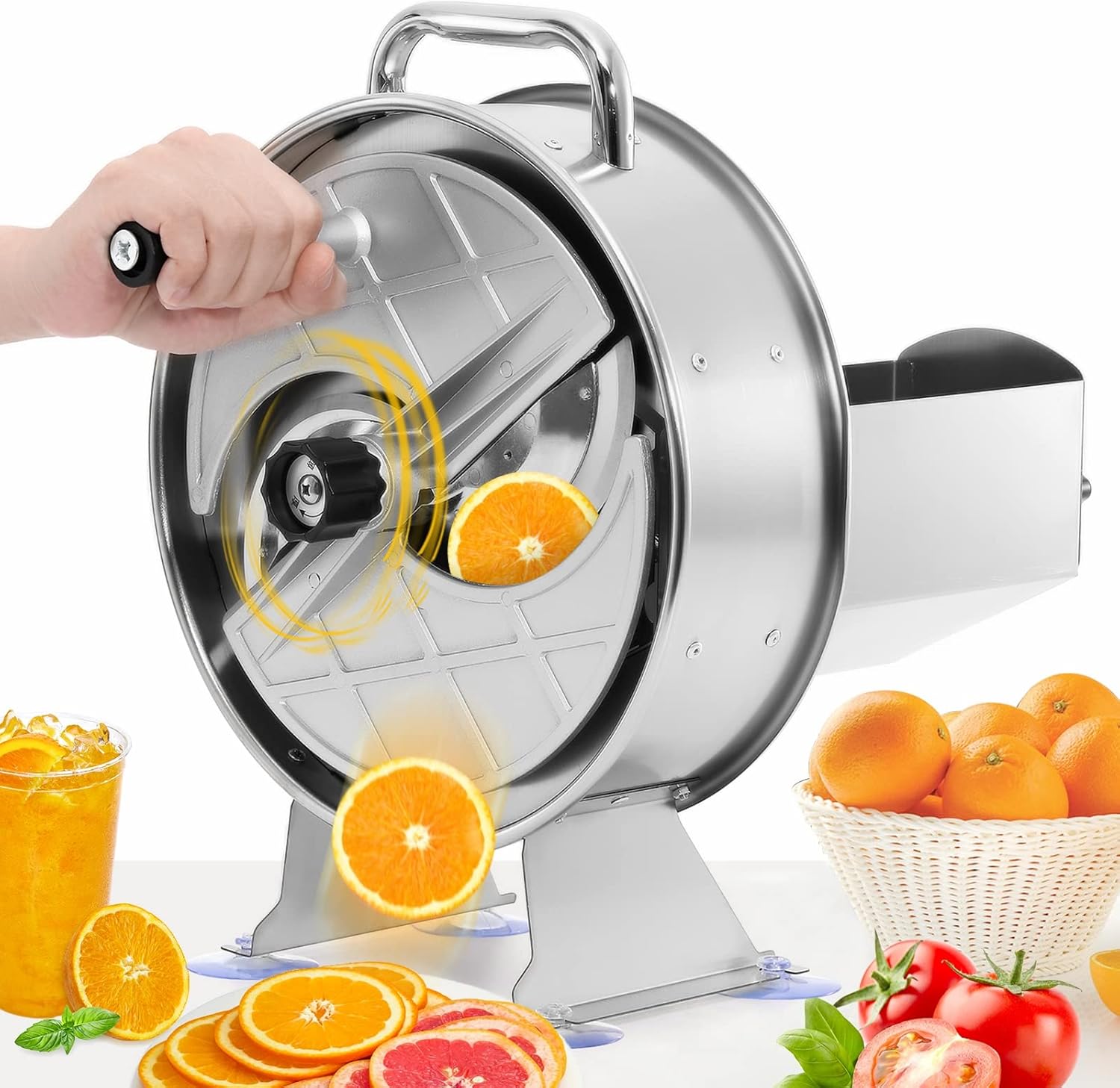 WICHEMI Commercial Slicer Machine Manual Vegetable Fruit