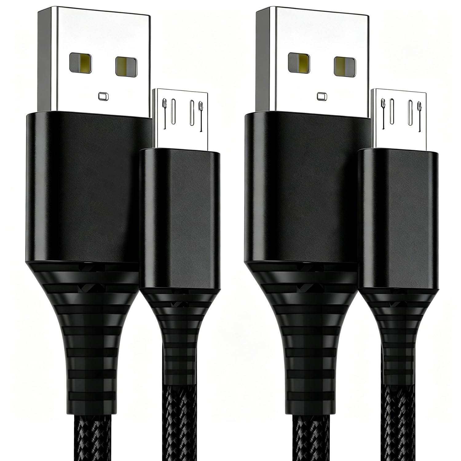 PS4 Controller Cable, Fast Charging Cable for Playstation 4 PS4 Controller Controller | PS4 Slim/Nacon PS4 Pro/DualShock 4/Xbox One/One S/One Elite/One X,Braided Nylon Braided Micro USB Charger 3M 2Pack