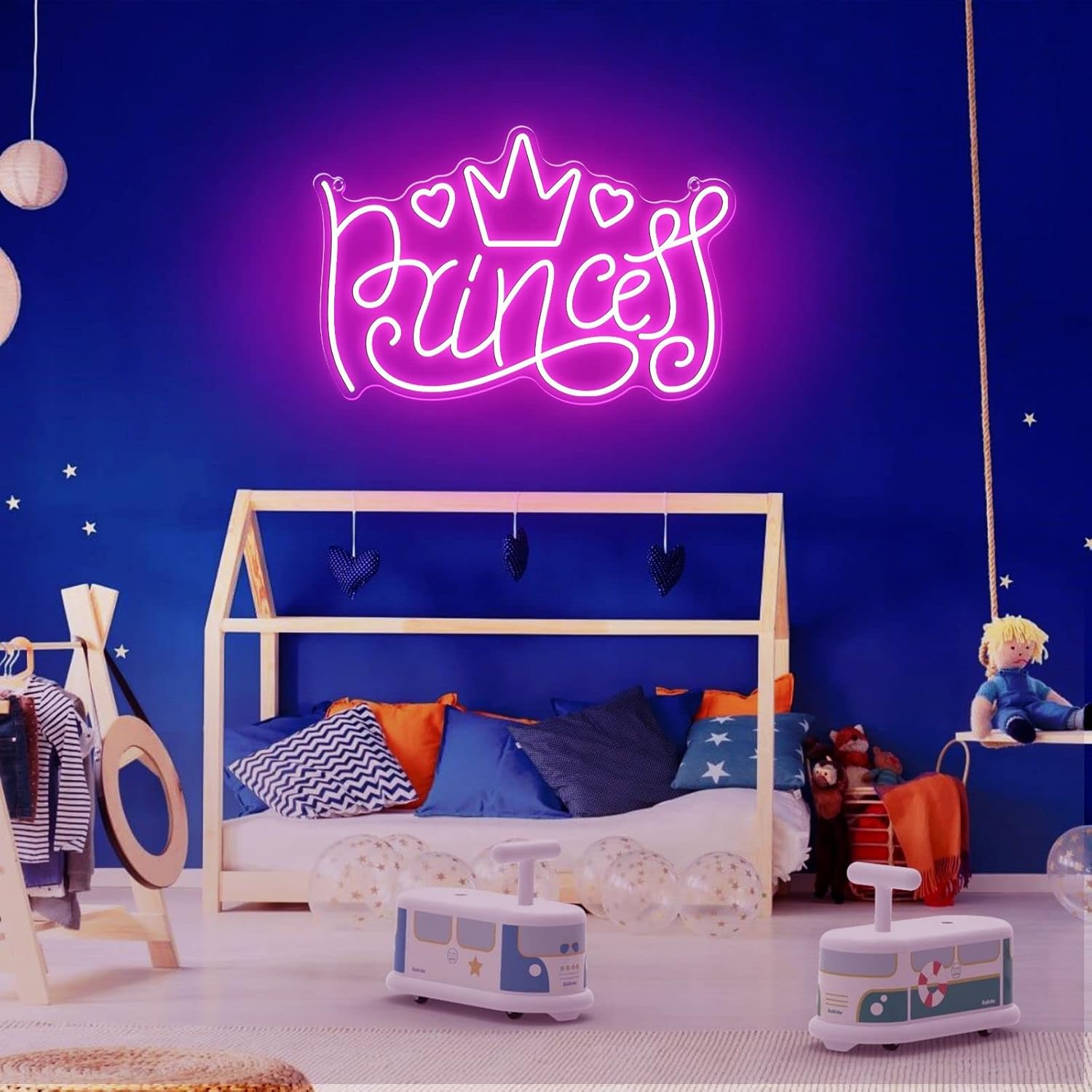 Princess Neon Signs for Wall Decor, Large LED Lights Sign Unique Art Ornaments with Switch, Chirstmas Birthday Party Decoration, Gift for Girl Boys. - Image 9