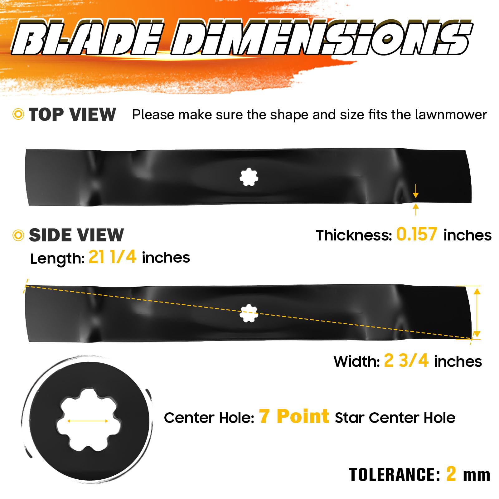 Kit Cuchillas Jardinería John Deere Pack De 2 Cuchillas De Acolchado Para  Cortacésped John Deere - Modelo AM137328, Probadas Repuestos John Deere  Originales, image size:1600x1600