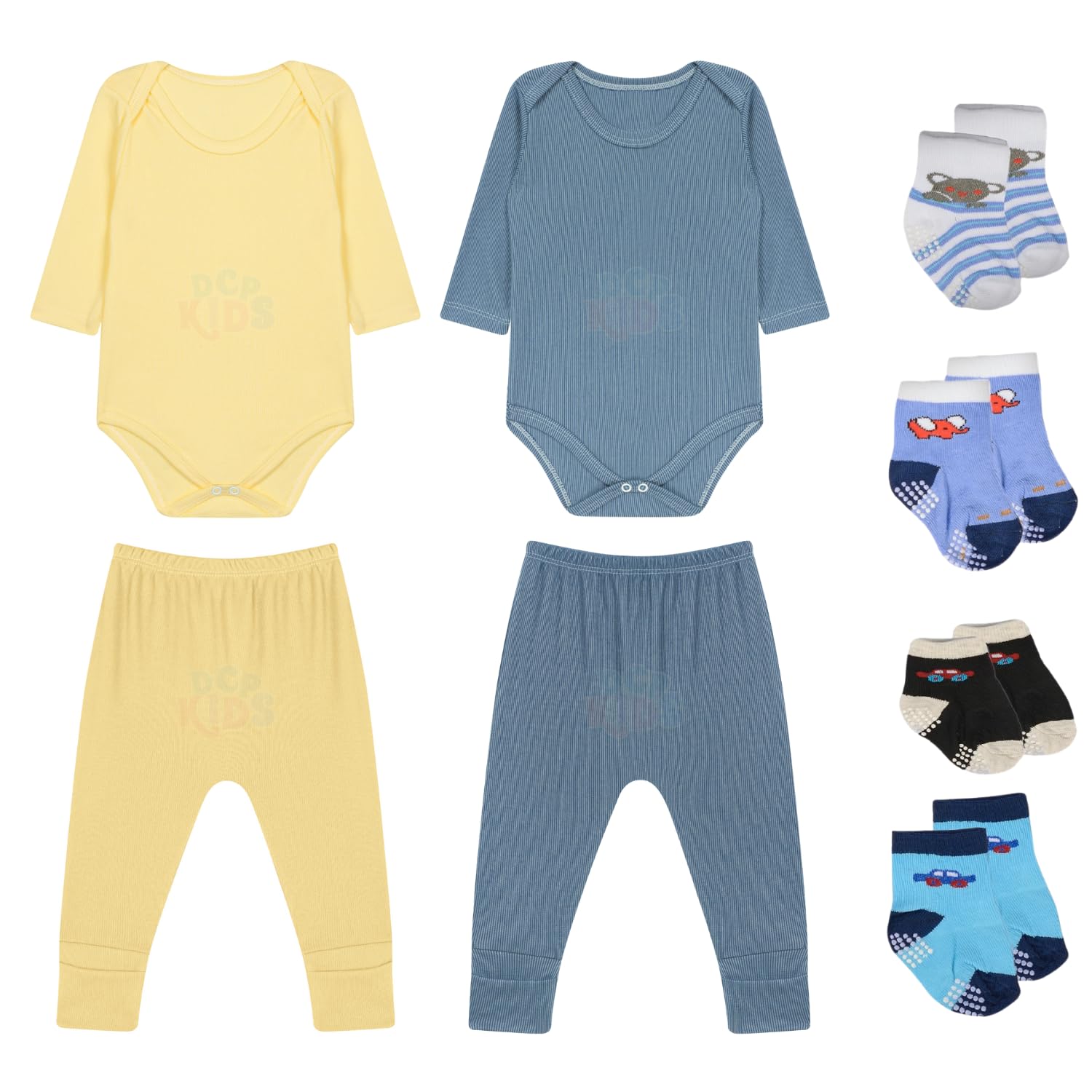 Kit 8 Body Bebê Manga Longa Calça e Meias Canelado Premium Menino em promoção! Veja a oferta e mais achadinhos de Bebês 3 Hoje é o melhor dia para comprar Kit 8 Body Bebê Manga Longa Calça e Meias Canelado Premium Menino com aquele preço maroto! Promoção! Aproveite a oferta! 3