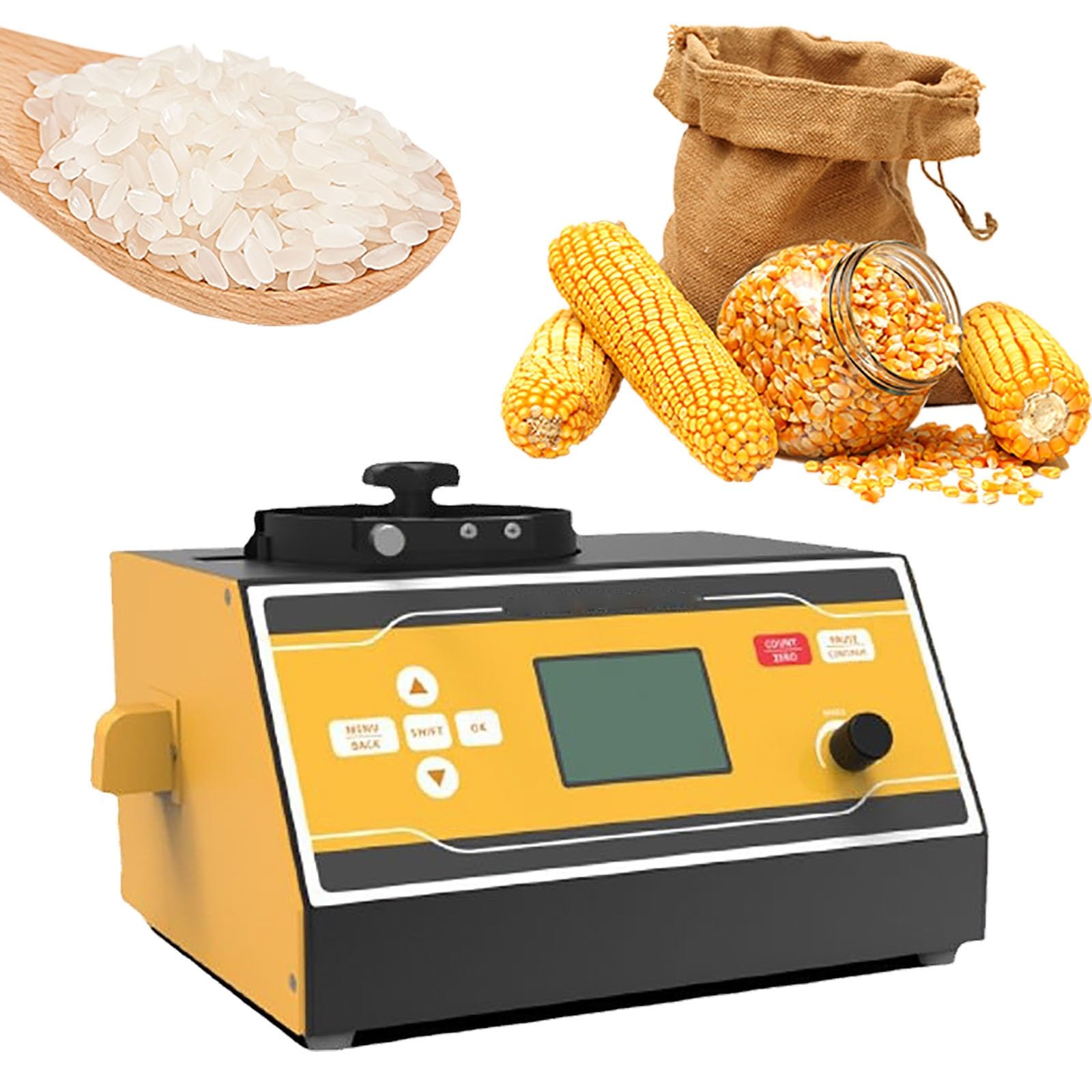 XNXYSMKJ Automatic Seed Counter with LED Display, Adjustable Speed, High-Speed Counting Machine for Rice Wheat Sorghum Corn.