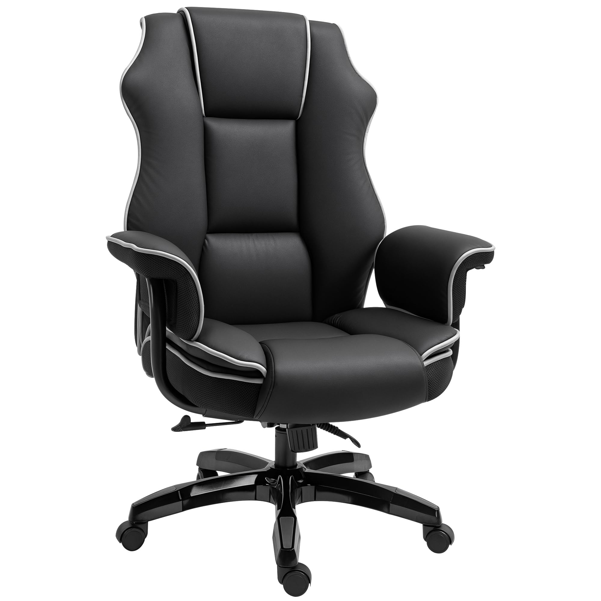 Vinsetto Executive Office Chair, PU Leather High Back Desk Chair, Black