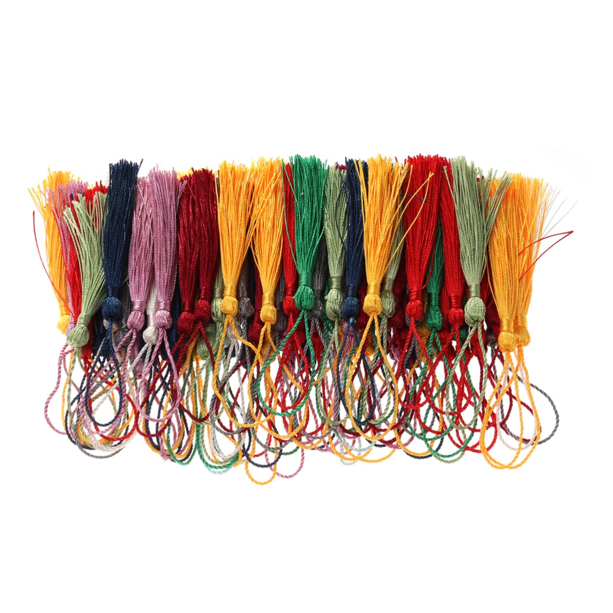OSALADI 100pcs 13 Key Tassels Silk Bookmark Bookmark Jewelry Bookmark Tassels Silk Tassels Earrings Hair Accessories China Keychain Missing Decoration : Hobbies