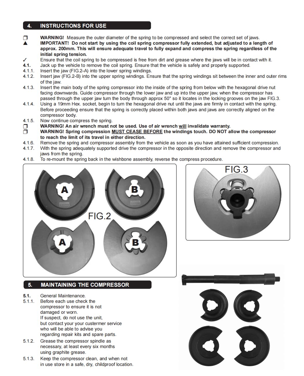 DAYUAN Set di Strumenti di Riparazione del compressore della Molla della Bobina della Sospensione del Benz