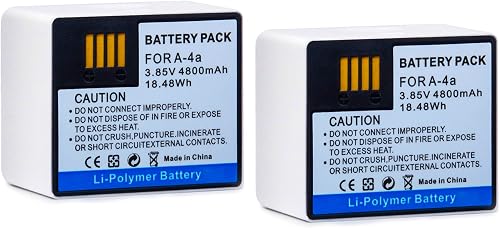 A-4A 2-Pack Battery for Arlo Pro 5 5S 2K Pro 3 Pro 4 Ultra U