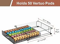Rice rat Nespresso Vertuo kapszulatartó fiók üvegajtóval, 50 kapszulás polc 3