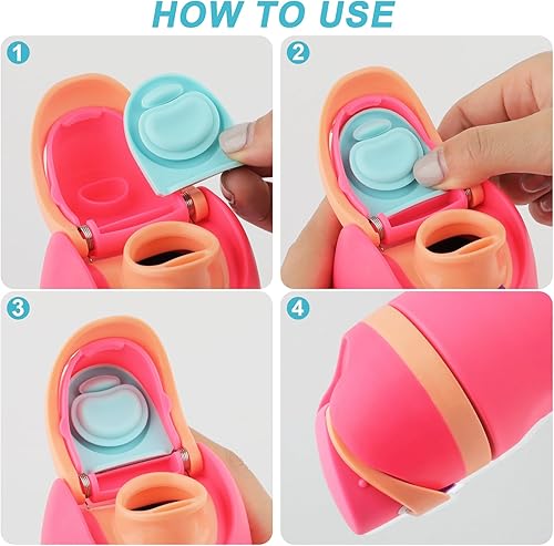 Miniatura 3 de 5 tapones de repuesto para Owala Free Sip 19243240 onzas, tapón de silicona antiderrames compatible con Owala Freesip